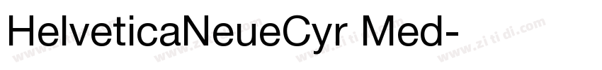 HelveticaNeueCyr Med字体转换